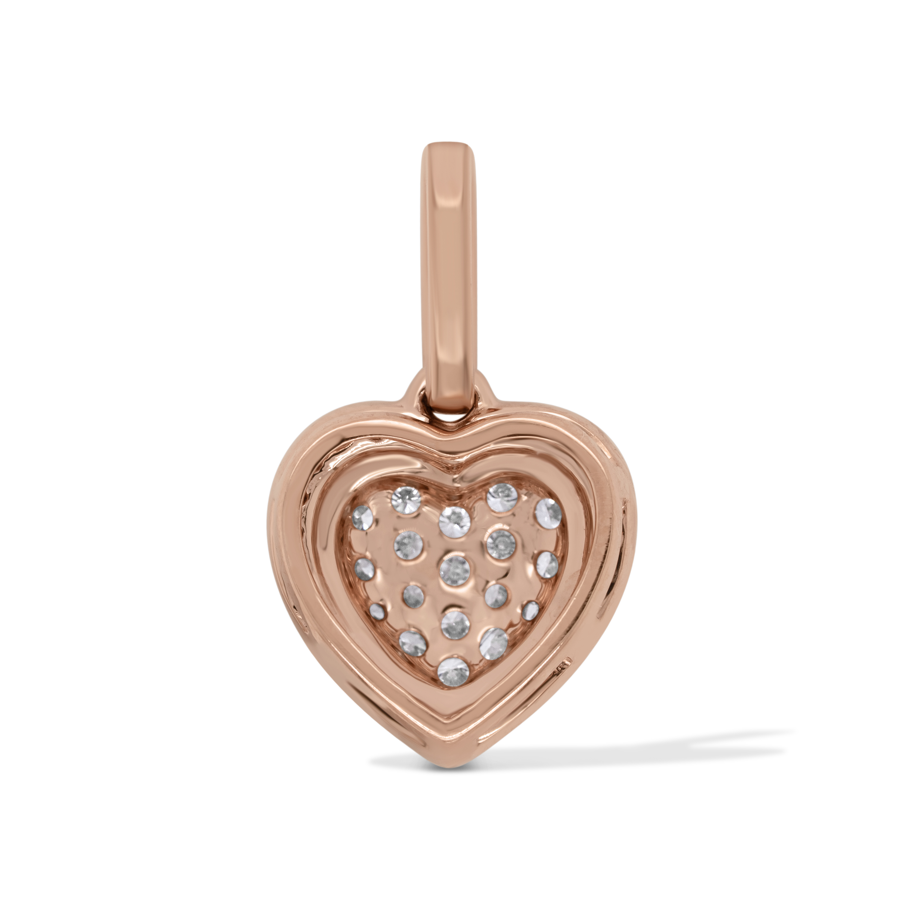 Diamond Heart Pendant 0.45 ct. 14K Rose Gold